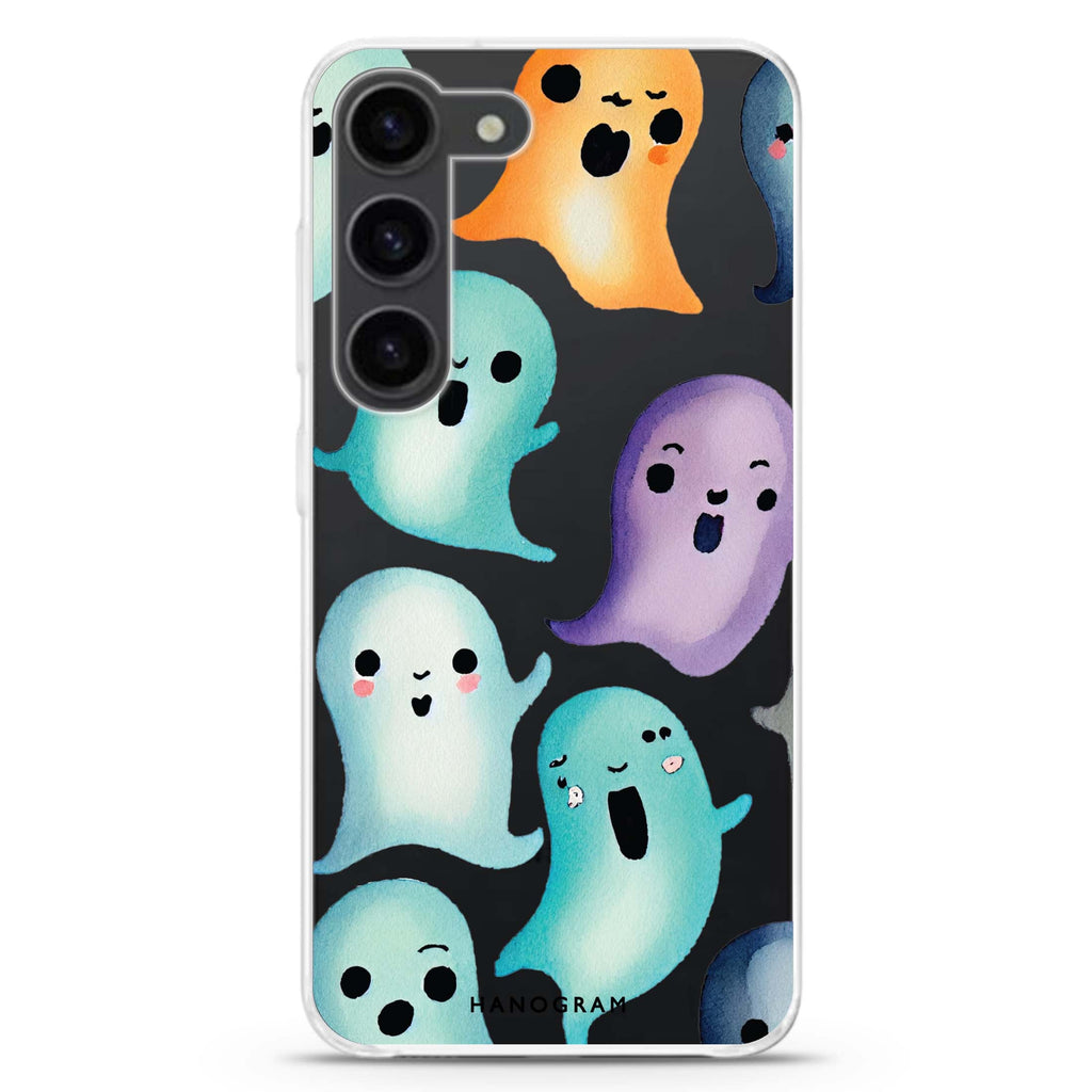Cute Ghost ultra-clear case for Samsung Galaxy S23/S22, front view
