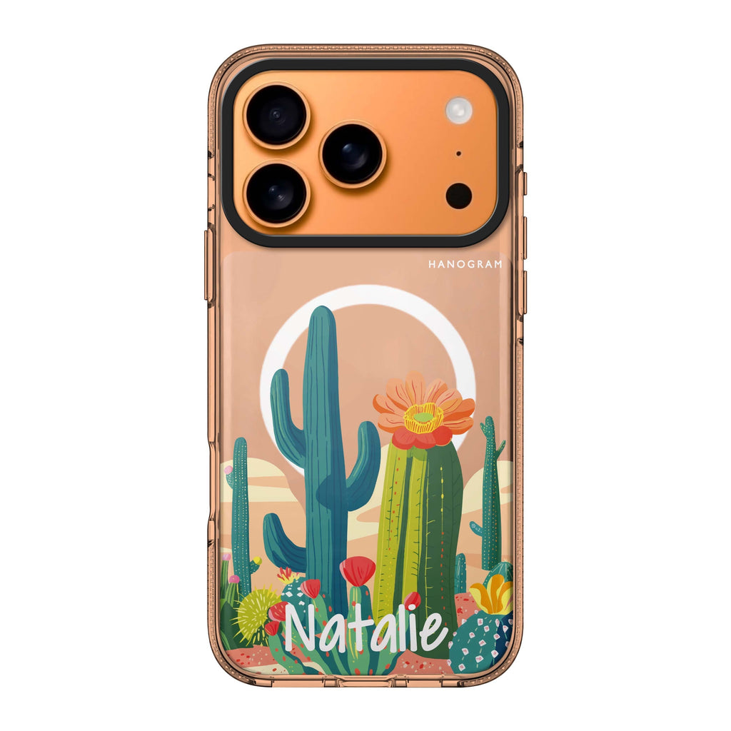 Desert Oasis personalized name nature iPhone 17 Pro Max ultra clear case