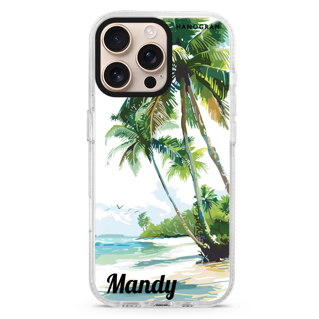 Tropical Tranquility iPhone 16 Pro & 16 Pro Max Case - Personalized and Stylish Protection