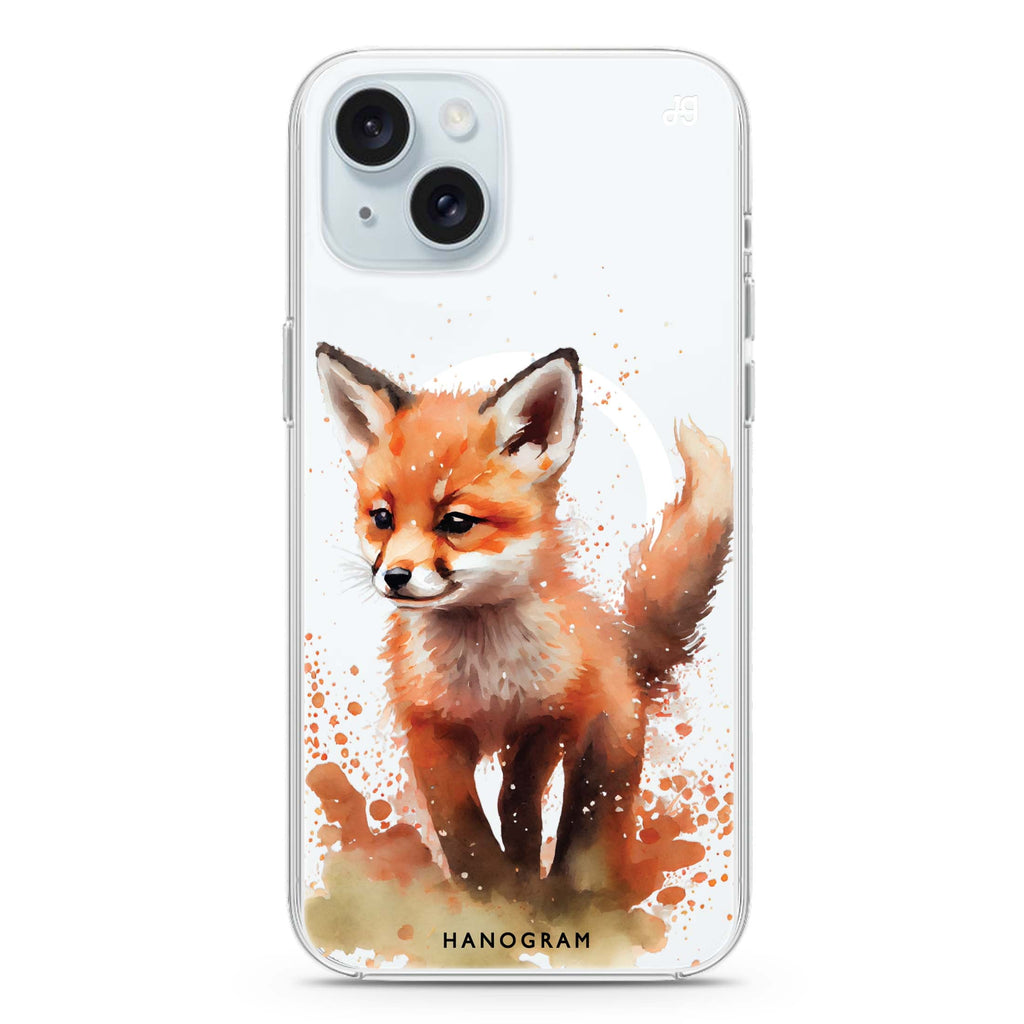 A Fox iPhone 15 Plus MagSafe Compatible Ultra Clear Case