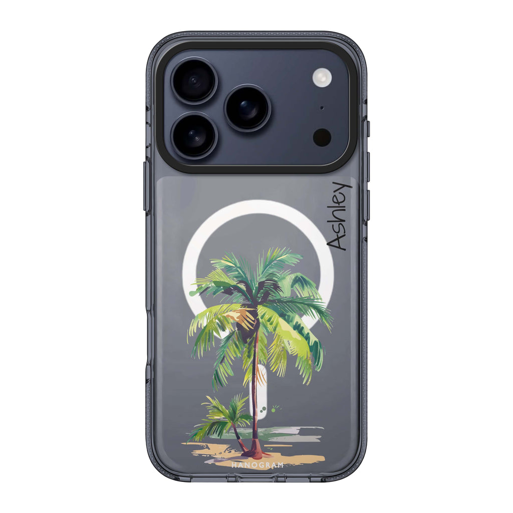 Island Palms personalized name nature travel summer iPhone 17 Pro Max ultra clear case