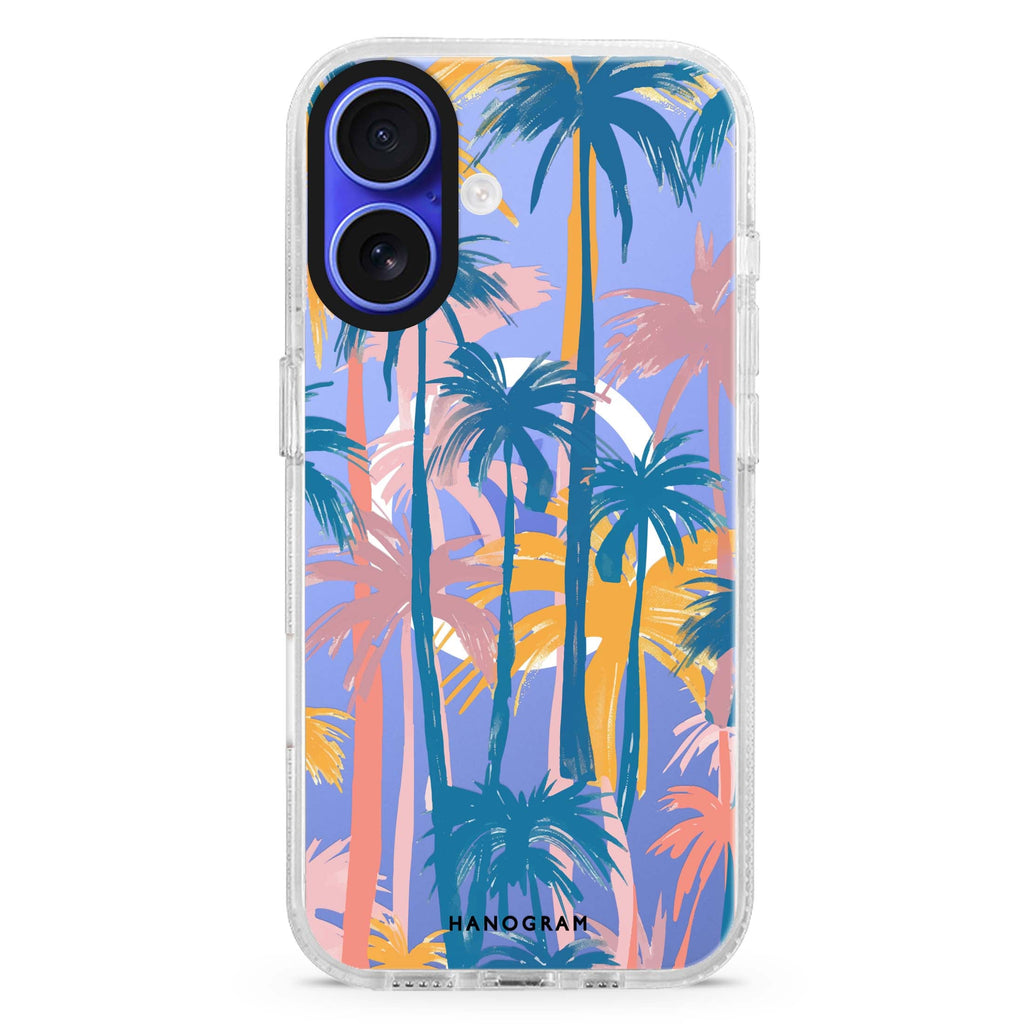 Palm Paradise MagSafe Compatible iPhone 16 Ultra Clear Case - Personalized and Stylish Protection