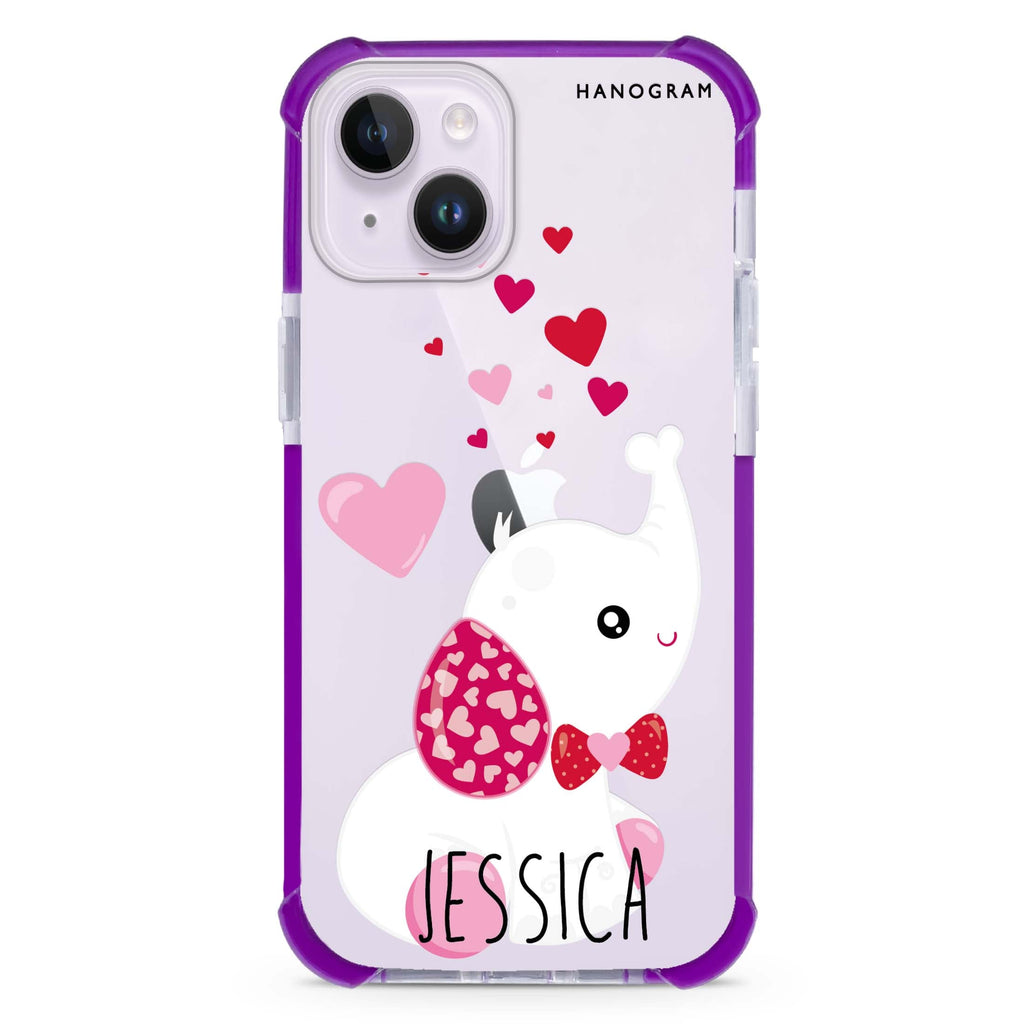 Lovely Elephant iPhone 15 Plus Ultra Shockproof Case