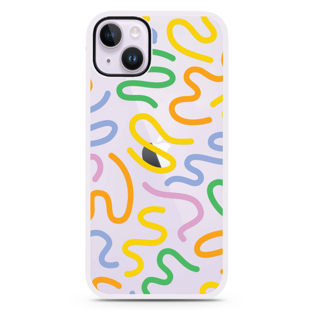 Abstract Doodles iPhone 15 Impact Guard Bumper Case