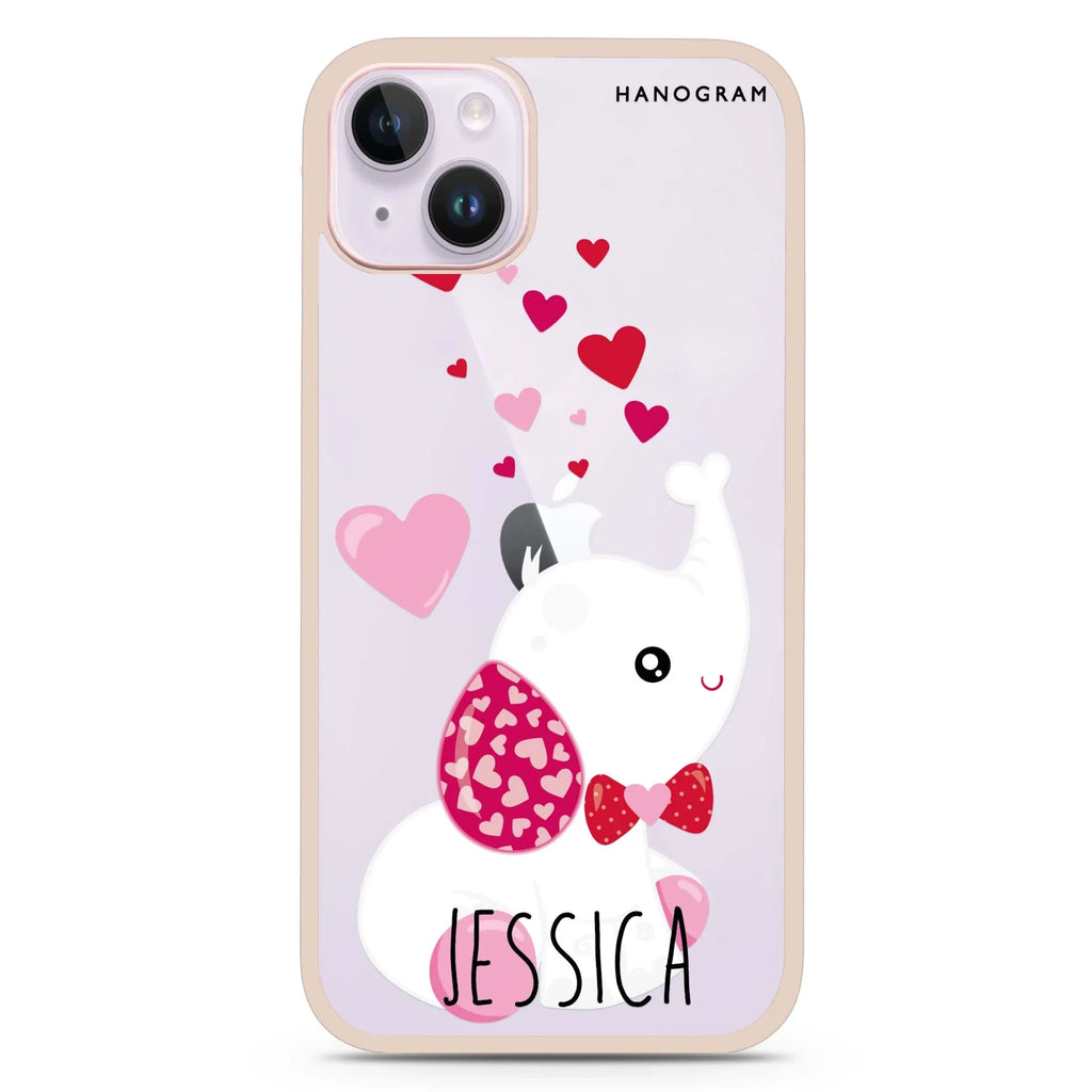 Lovely Elephant iPhone 15 Plus Impact Guard Bumper Case
