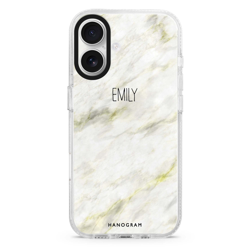 Grand Marble II MagSafe Compatible iPhone 16 Ultra Clear Case - Personalized and Stylish Protection
