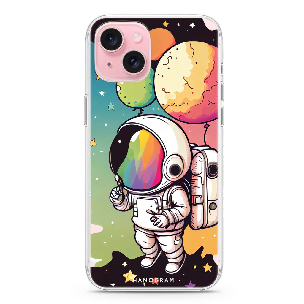 Astronauts iPhone 15 plus Ultra Clear Case