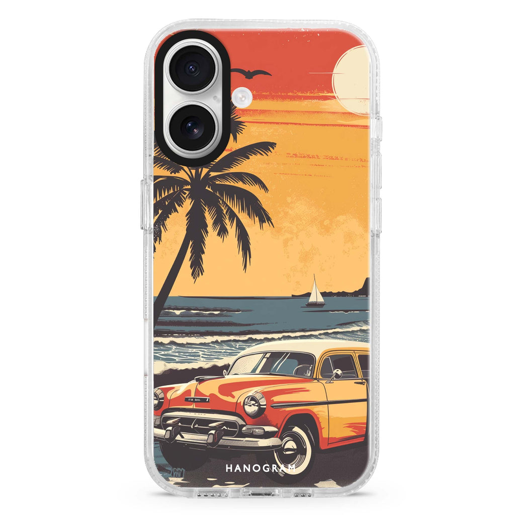 Ocean Waves MagSafe Compatible iPhone 16 Ultra Clear Case - Personalized and Stylish Protection