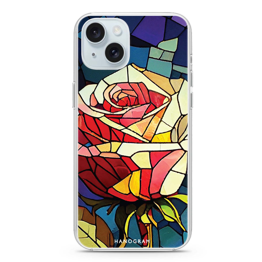 Rose Art iPhone 15 plus Ultra Clear Case
