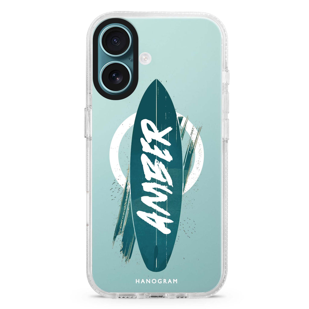 Surf's Up MagSafe Compatible iPhone 16 Ultra Clear Case - Personalized and Stylish Protection