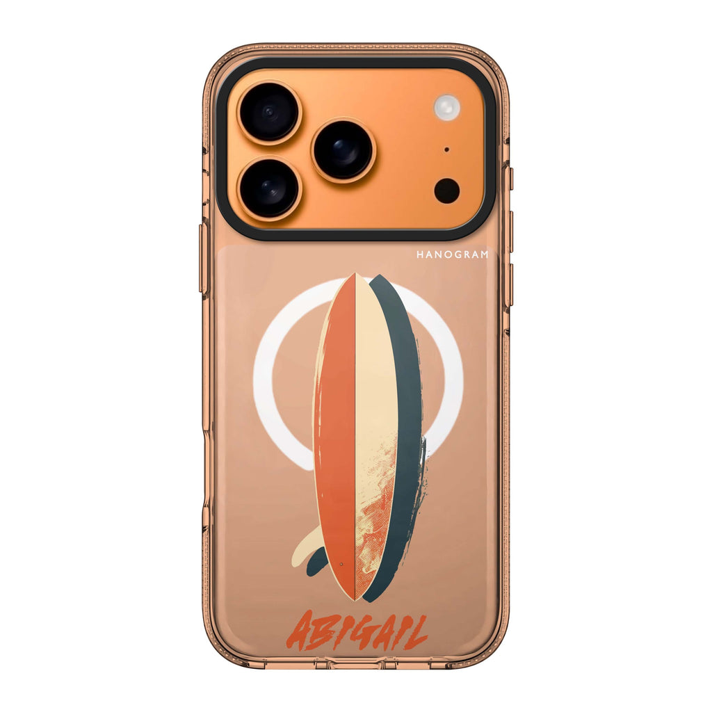 Wave Rider personalized name wave nature iPhone 17 Pro Max ultra clear case