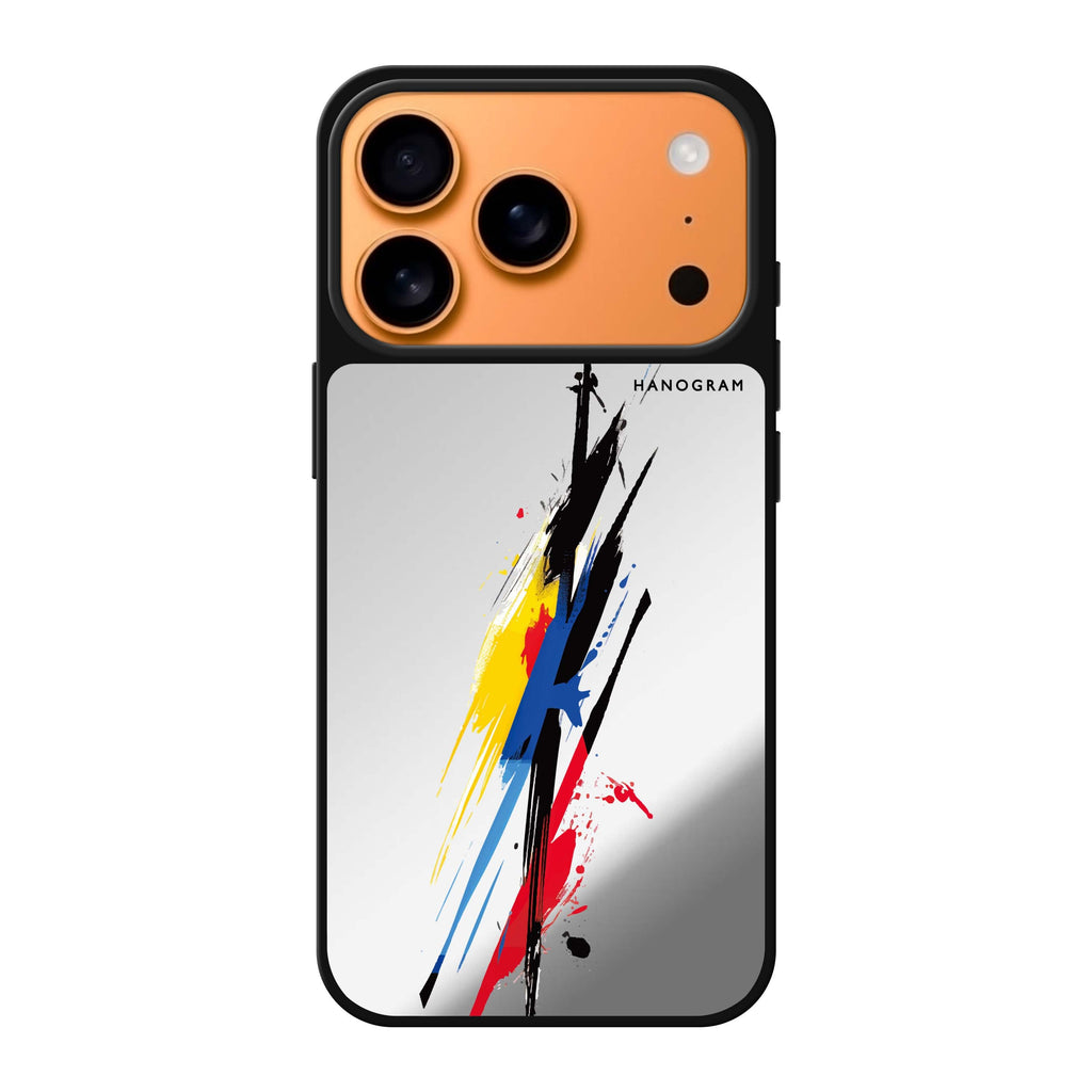 Colorwave Creations multicolor iPhone 17 Pro Max mirror case