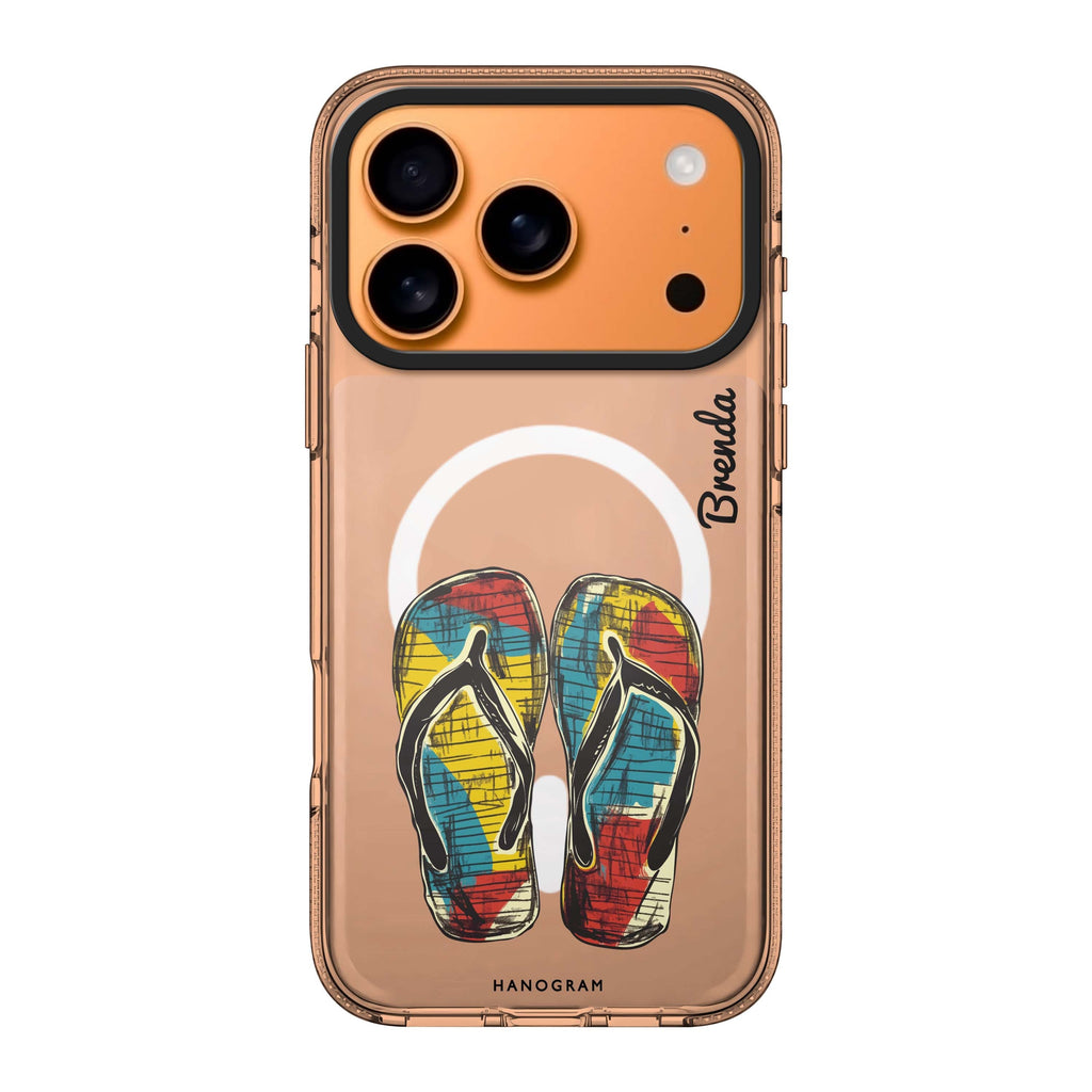Sunny Steps personalized name sun celestial nature bright iPhone 17 Pro Max ultra clear case