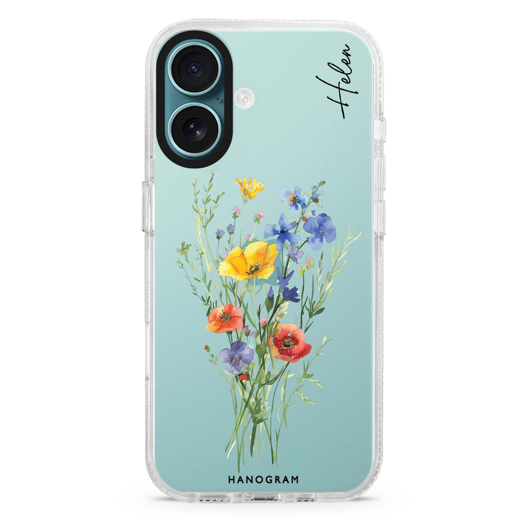 Wildflower Whimsy iPhone 16 Plus Ultra Clear Case