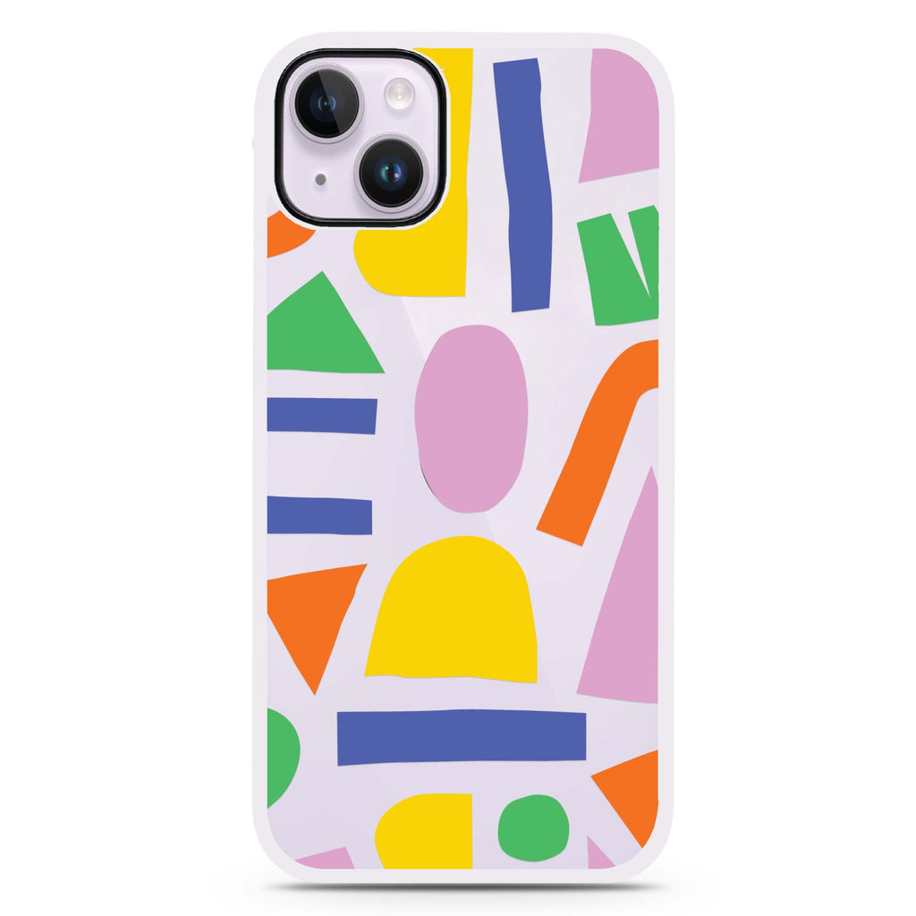 Abstract Doodles iPhone 15 Impact Guard Bumper Case