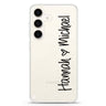Vertical Names Samsung Galaxy Ultra Clear Case