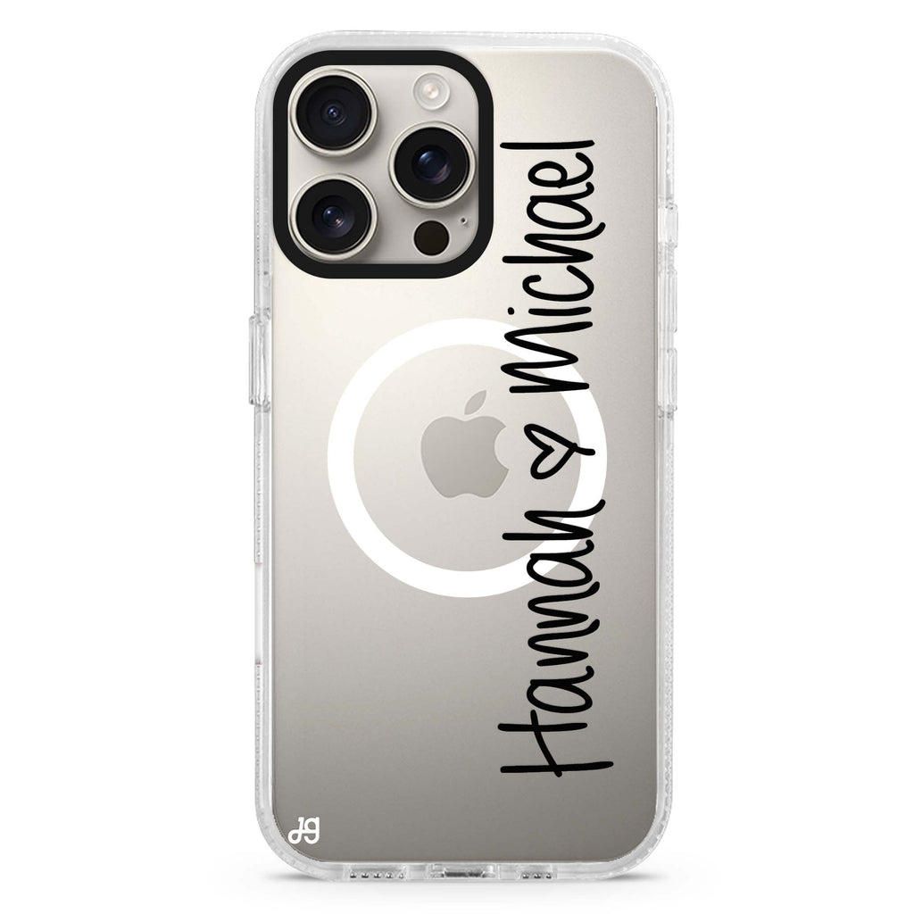 Always love together MagSafe Compatible iPhone 16 Pro Ultra Clear Case - Personalized and Stylish Protection