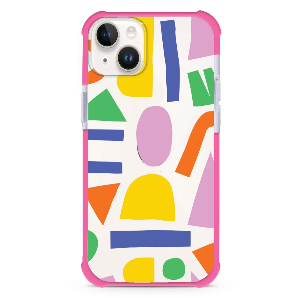 Abstract Doodles iPhone 15 Plus Ultra Shockproof Case