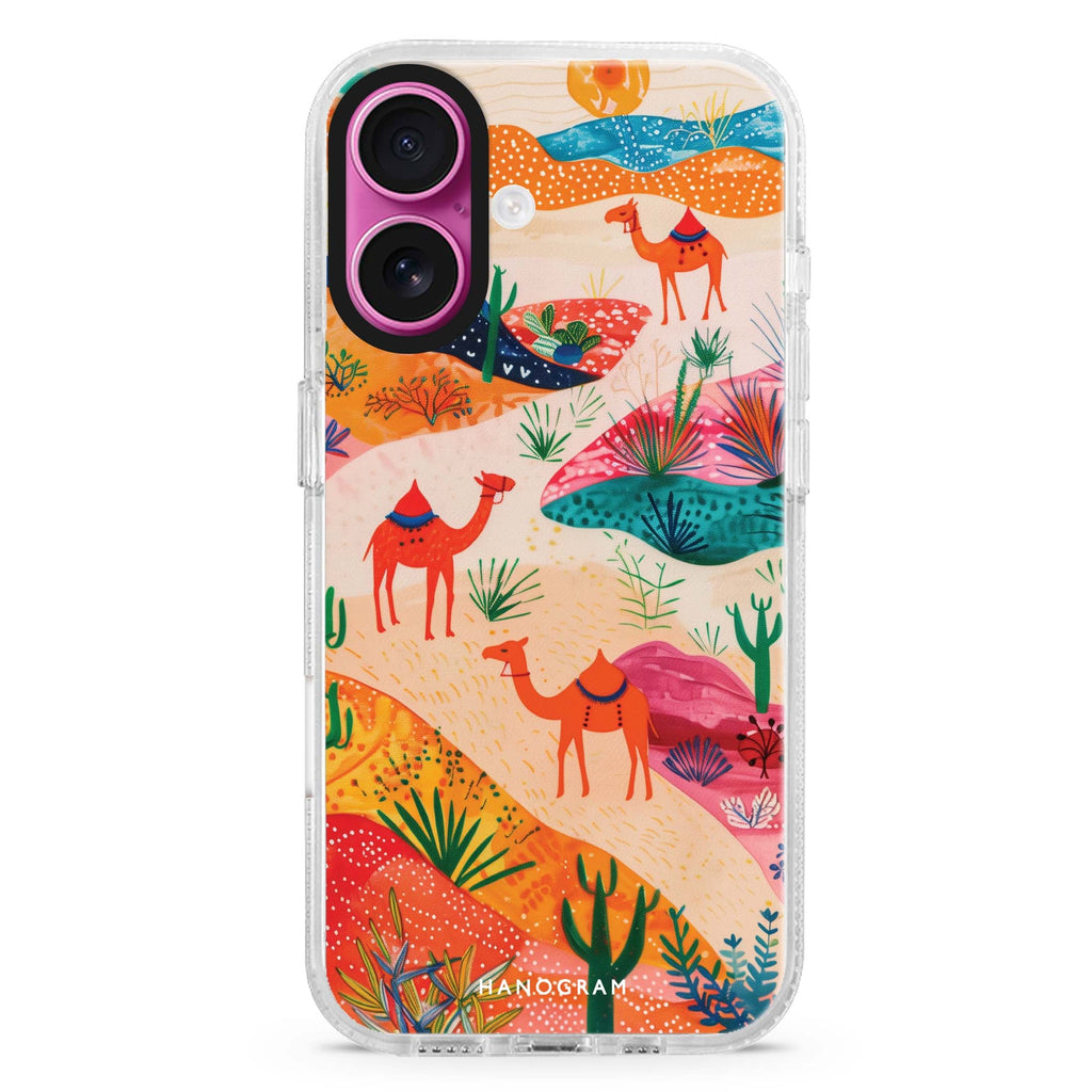 Sand Dunes Safari MagSafe Compatible iPhone 16 Ultra Clear Case - Personalized and Stylish Protection