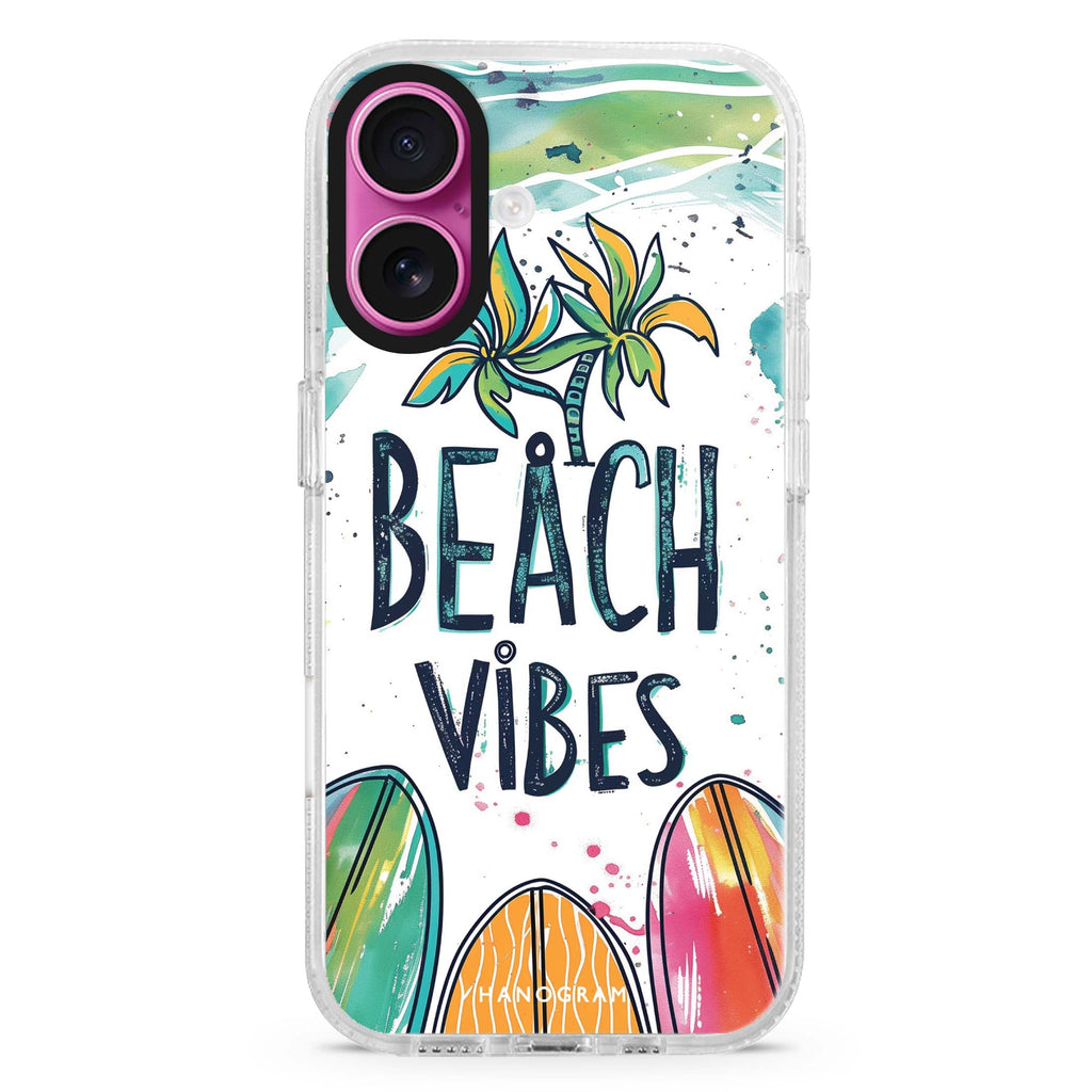 Sand and Surf MagSafe Compatible iPhone 16 Ultra Clear Case - Personalized and Stylish Protection