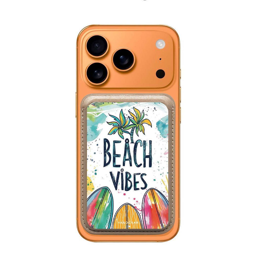 Sand and Surf MagSafe wallet for iPhone, slim magnetic card holder, main view