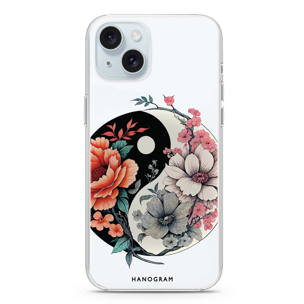 Floral & Tai Chi iPhone Ultra Clear Case