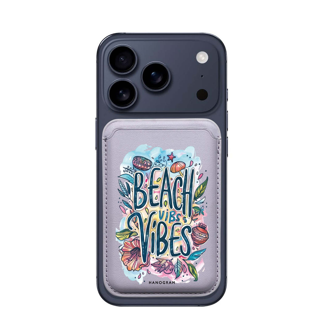 Tropical Escape MagSafe wallet for iPhone, slim magnetic card holder, main view