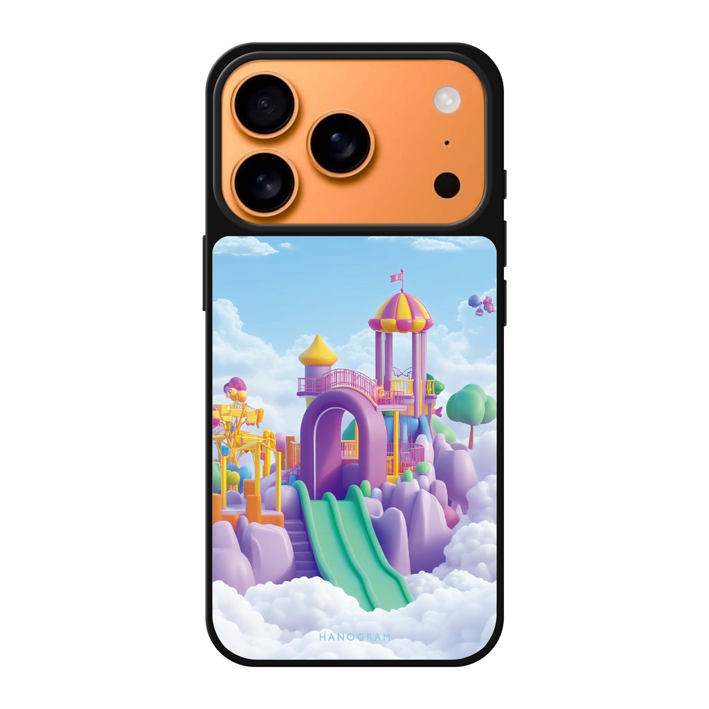 Cloudslide Carnival playful iPhone 17 Pro Max mirror case