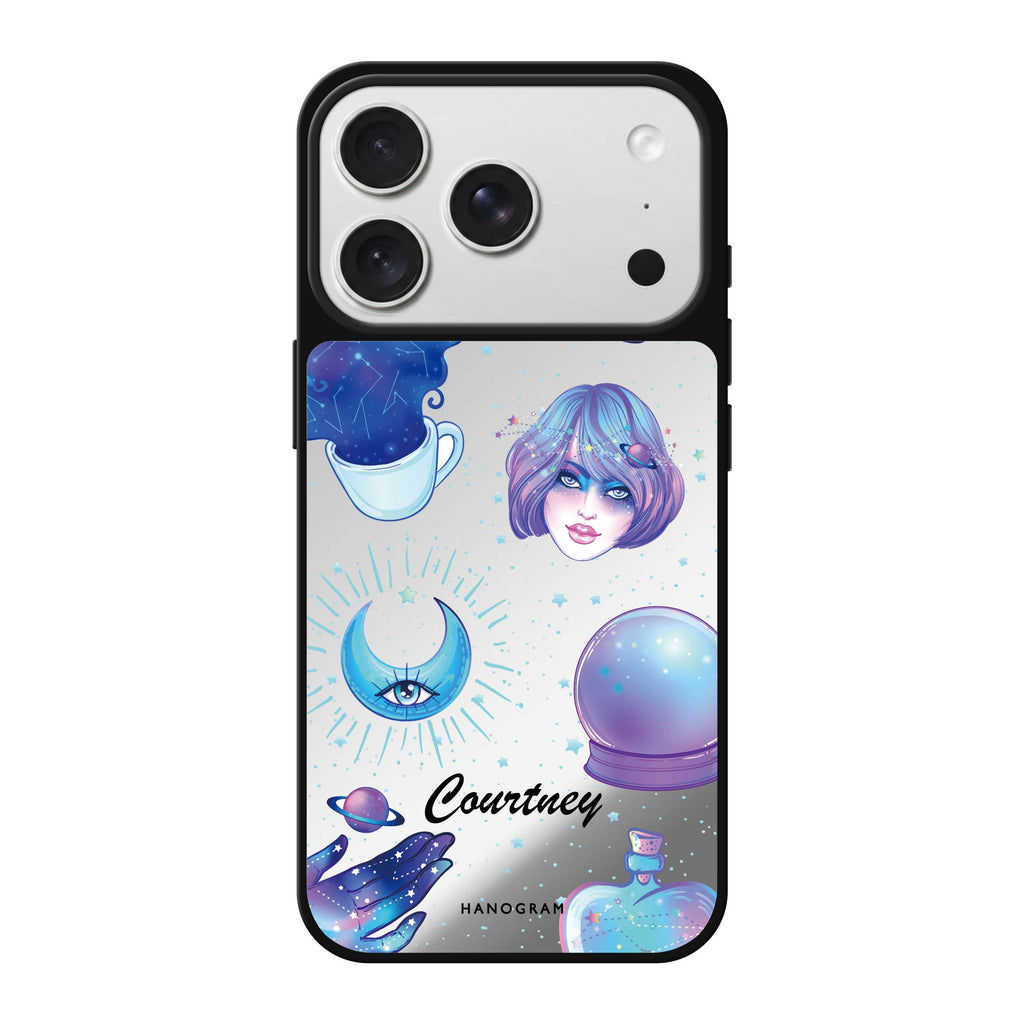 Nocturnal personalized name dark iPhone 18 Pro Max mirror case