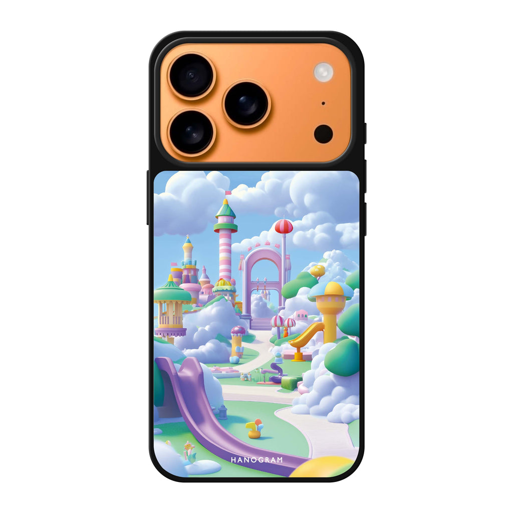 Skybound Adventure playful iPhone 17 Pro Max mirror case