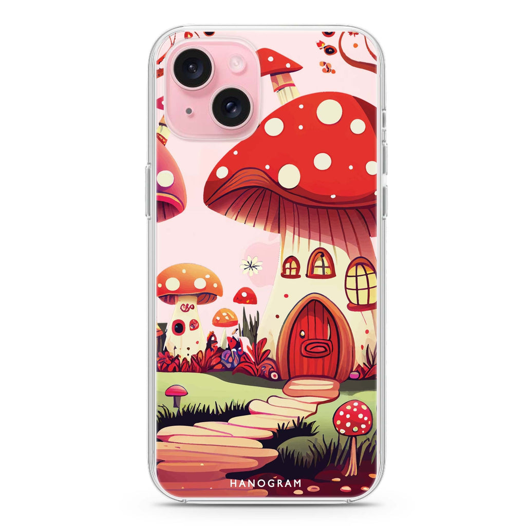 Mushroom Art iPhone 15 plus Ultra Clear Case