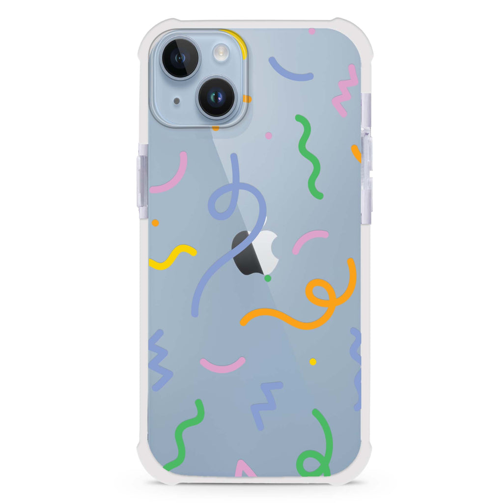 Abstract Doodles iPhone 15 Plus Ultra Shockproof Case