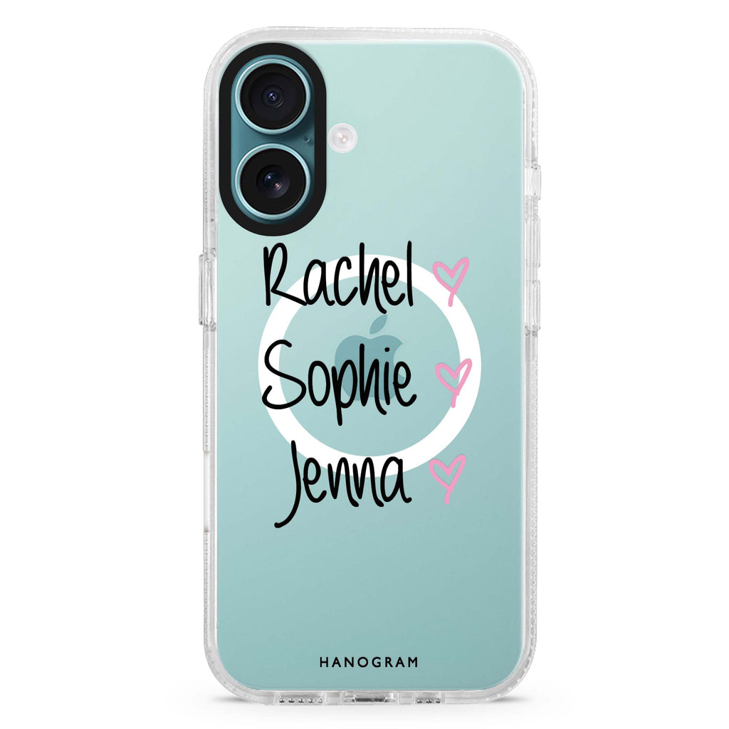 Three Of Us MagSafe Compatible iPhone 16 Ultra Clear Case - Personalized and Stylish Protection