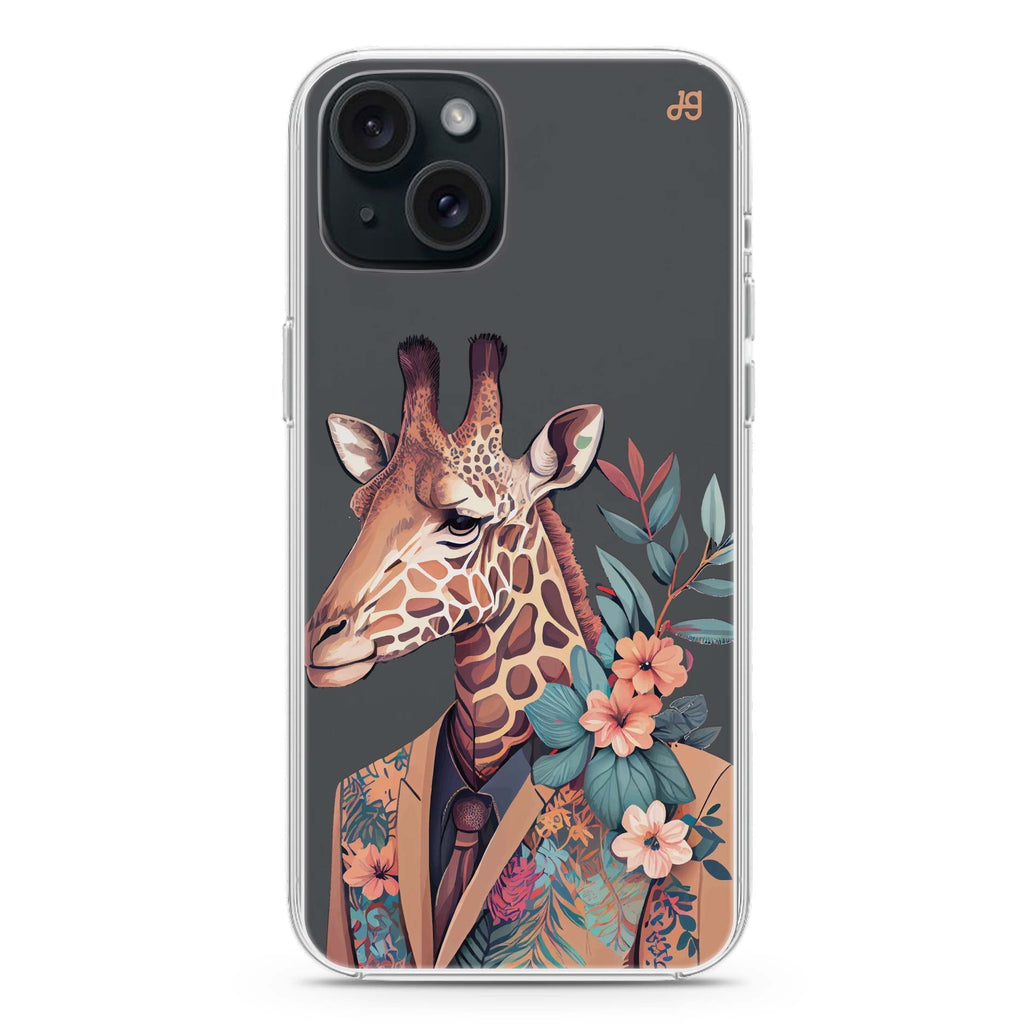 Giraffe & floral iPhone Ultra Clear Case