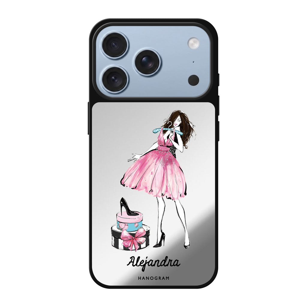 Fashion Party personalized name fashion playful iPhone 18 Pro Max mirror case
