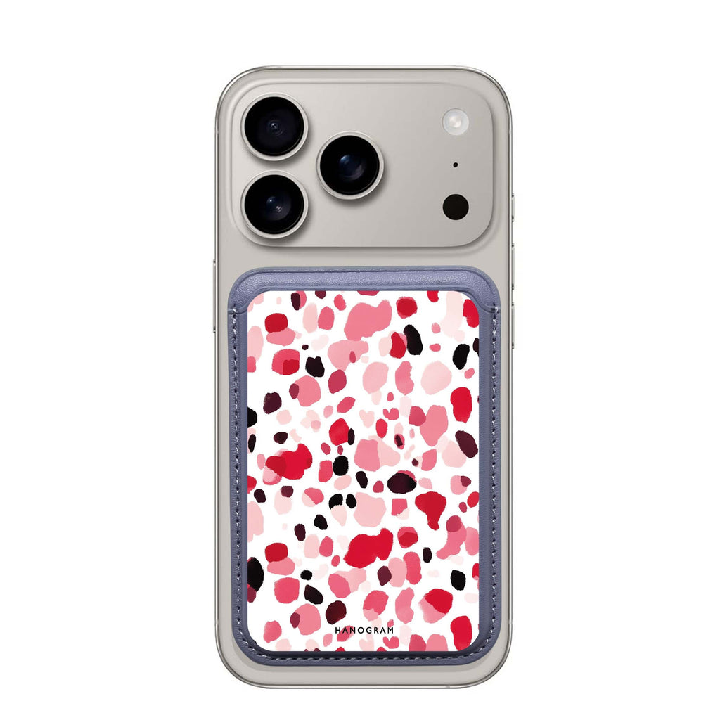 Leopard Luxe MagSafe wallet for iPhone, slim magnetic card holder, main view