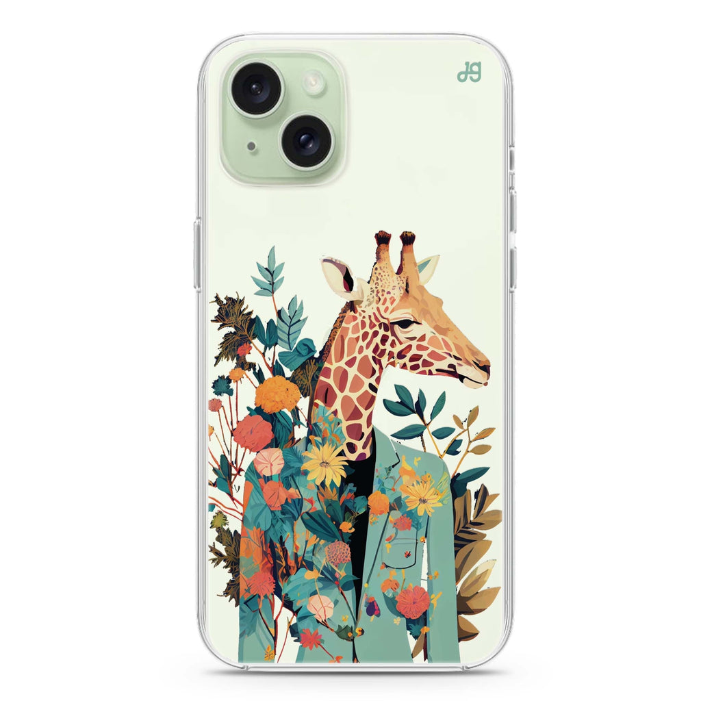 Giraffe & floral iPhone Ultra Clear Case