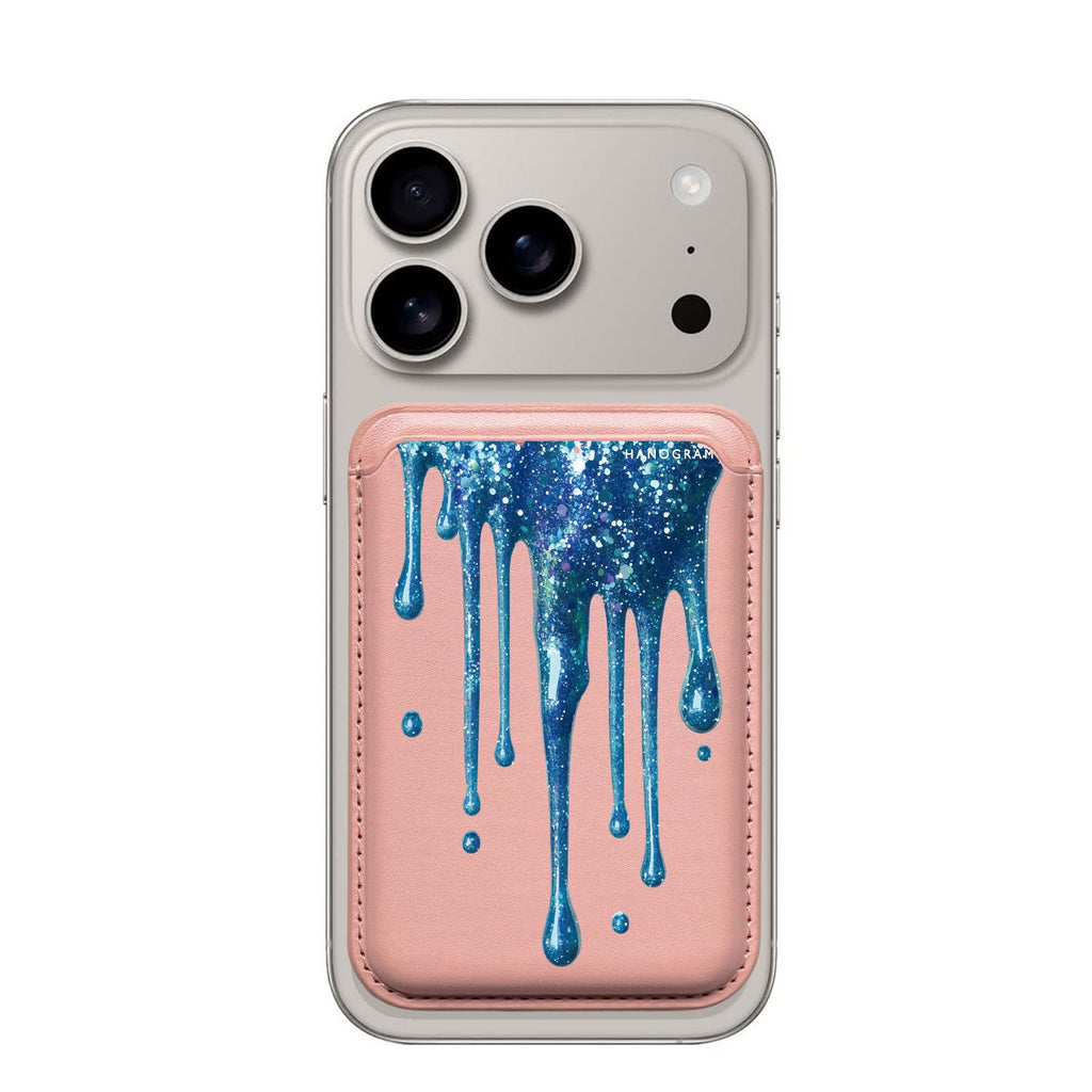 Gleaming Drips MagSafe wallet for iPhone, slim magnetic card holder, main view