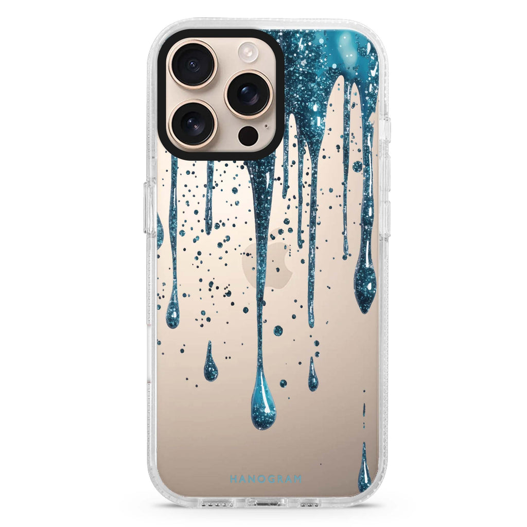 Aqua Shimmer iPhone 16 Pro & 16 Pro Max Case - Personalized and Stylish Protection