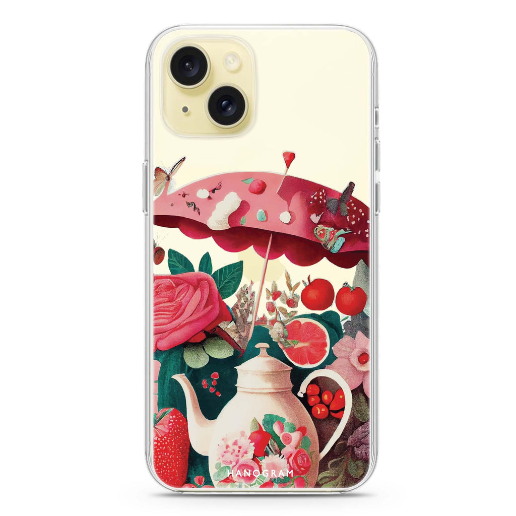 Tea Time iPhone 15 plus Ultra Clear Case
