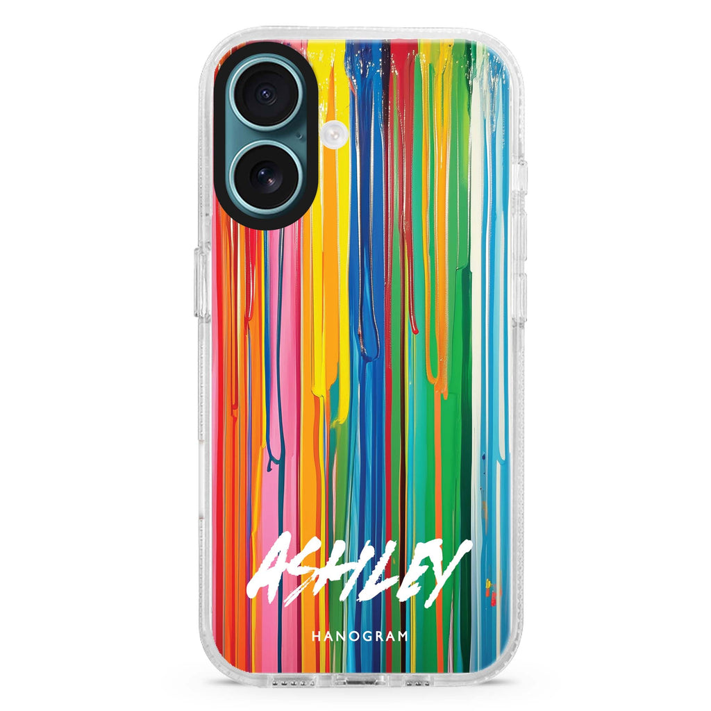 Vivid Stripes iPhone 16 Plus Ultra Clear Case
