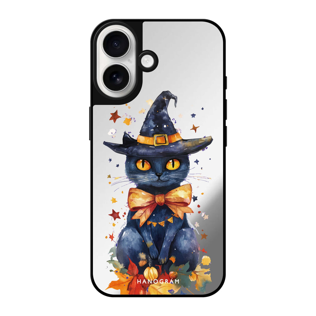 Midnight Kitty Charms Mirror Case