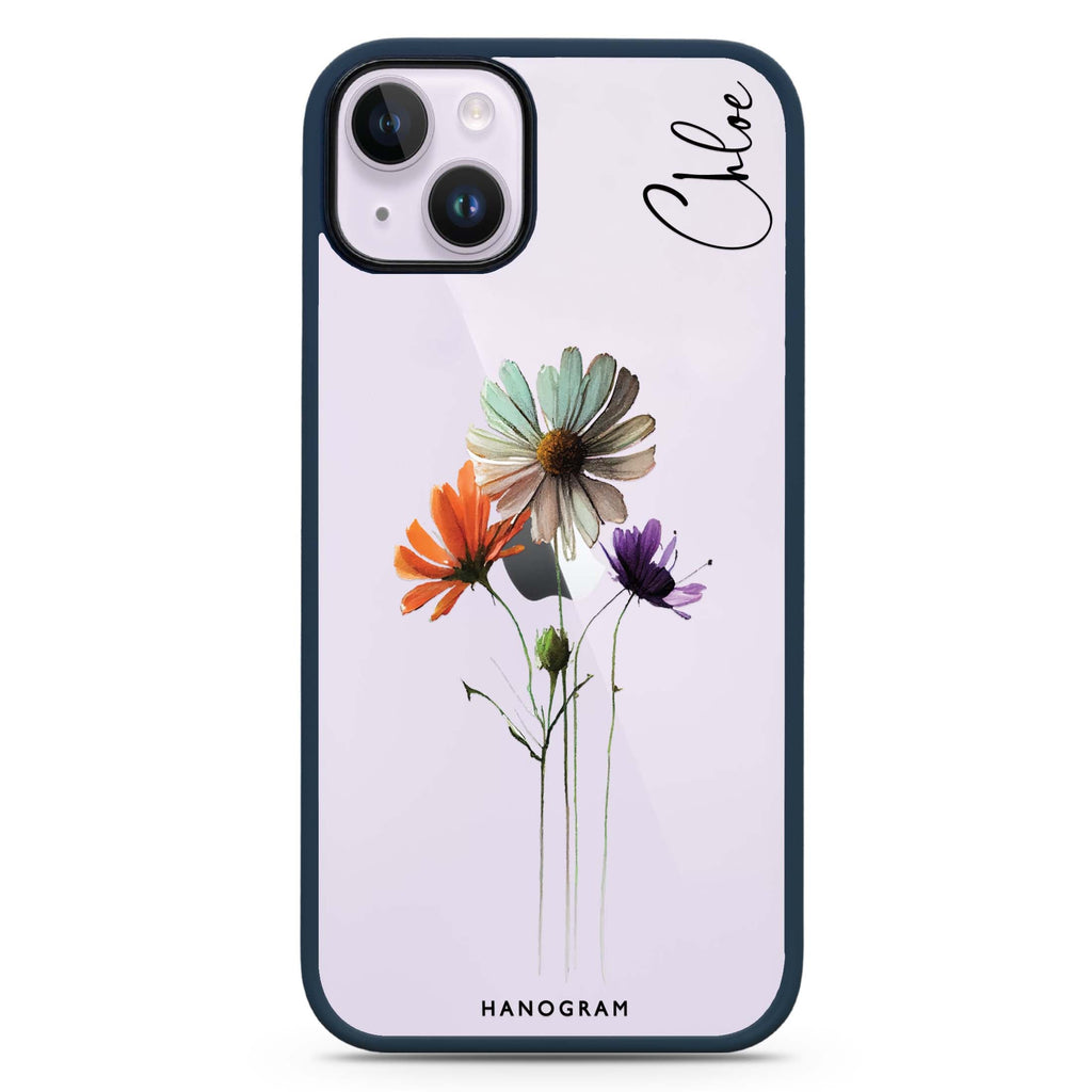 A watercolour floral iPhone 15 Impact Guard Bumper Case