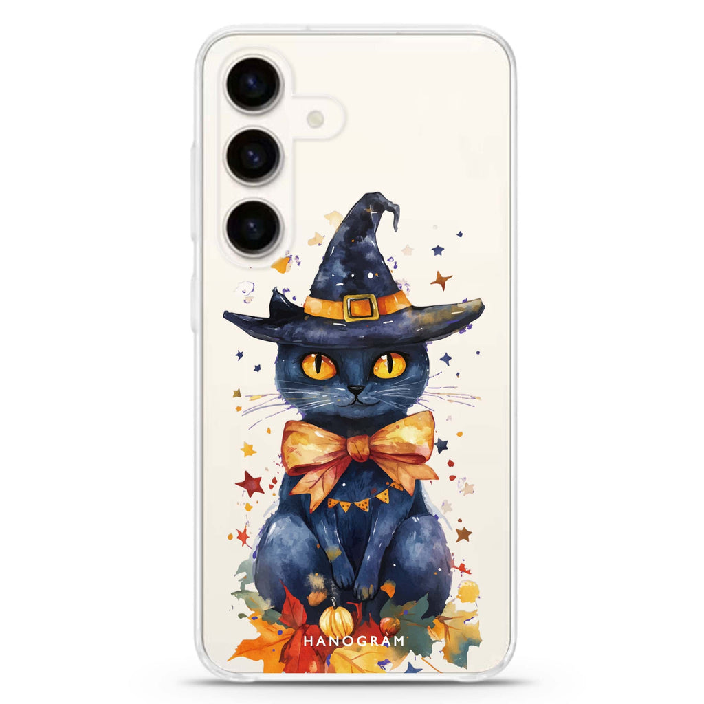 Midnight Kitty Charms Samsung Galaxy Ultra Clear Case