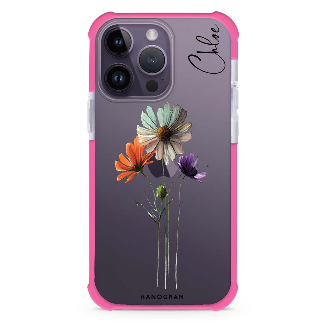A watercolour floral iPhone 15 Pro Max Ultra Shockproof Case