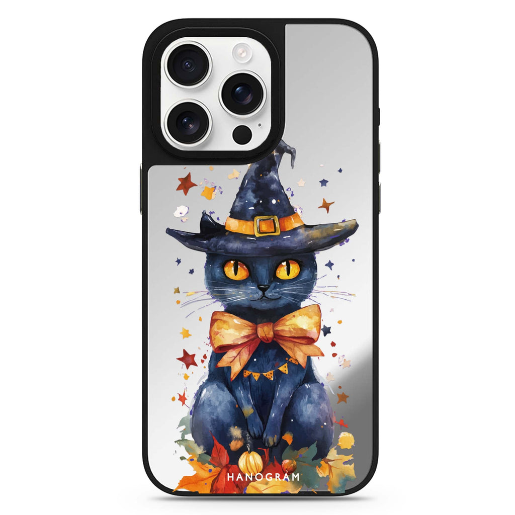 Midnight Kitty Charms MagSafe compatible mirror case for iPhone 16/15/14 Pro Max and Pro, main view
