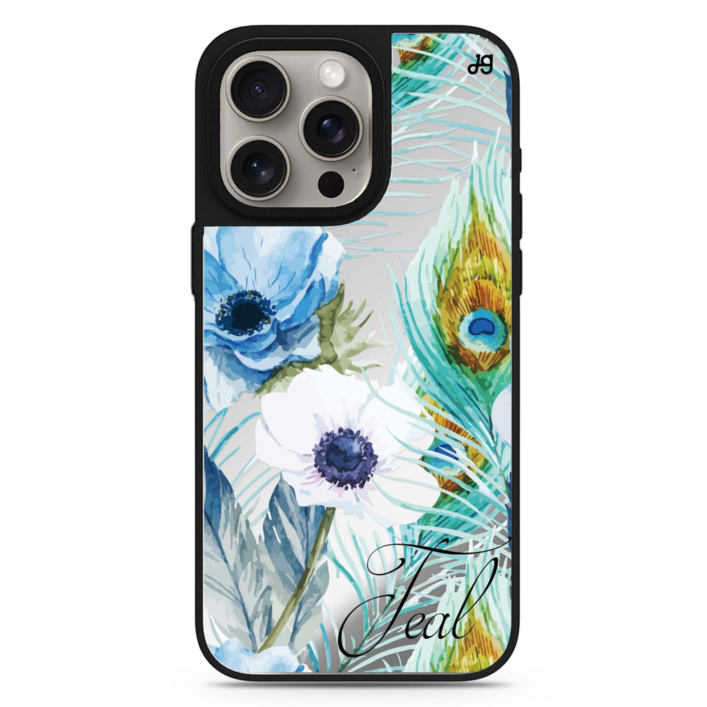 Pretty Watercolor Flowers #1 MagSafe compatible mirror case for iPhone 16/15/14 Pro Max and Pro, main view