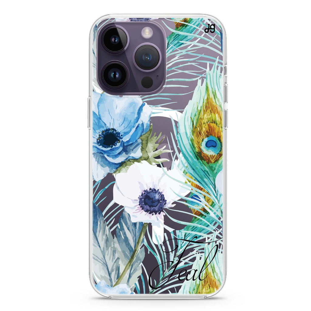 Pretty Watercolor Flowers iPhone 12 Pro MagSafe Compatible Ultra Clear Case