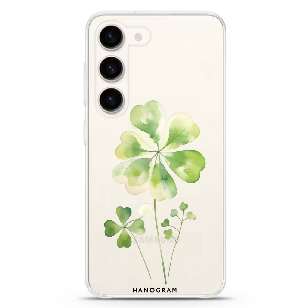 Clover's Heart Ultra Clear Case for Galaxy S23