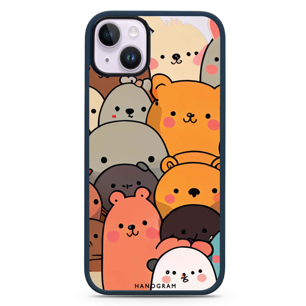 Cute animals iPhone 15 Impact Guard Bumper Case